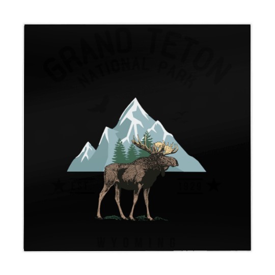 Grand Teton National Park Est. 1929 Wyoming Mahjong Mats