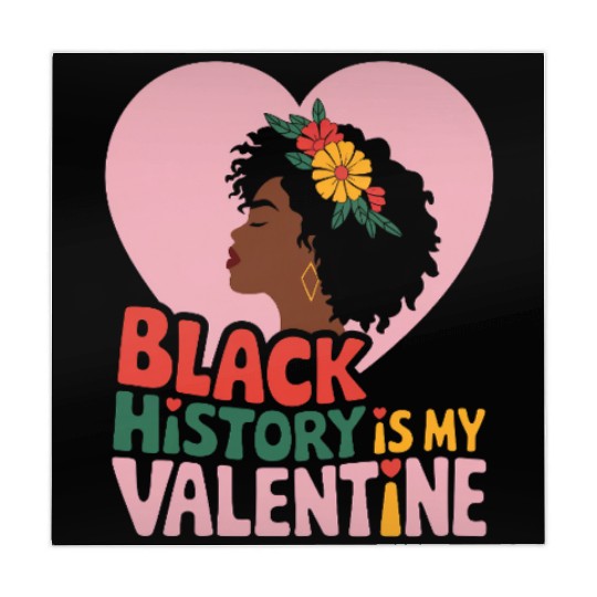 Black History is My Valentine Graphic Mahjong Mats
