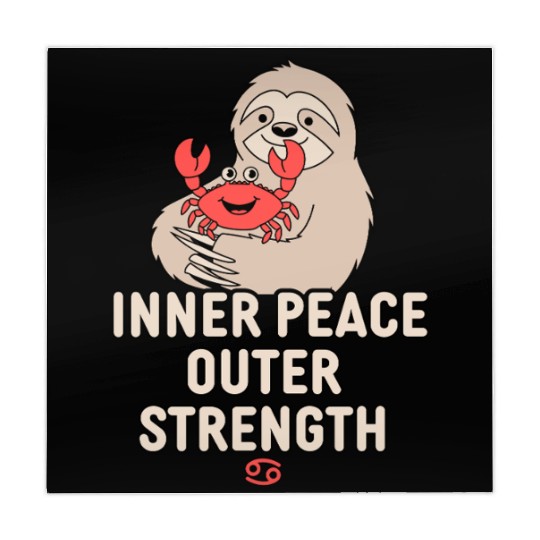 Cancer Zodiac Sloth Inner Peace Outer Strength Mahjong Mats
