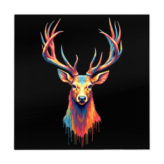 Deer Autumn Art | Colourful Animal Design Mahjong Mats