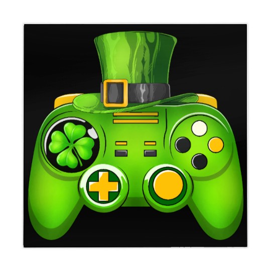 Video Game Controller Irish Gamer St Patricks Day Mahjong Mats