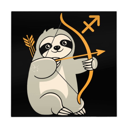 Sagittarius Zodiac Sloth Archer Adventure Mahjong Mats