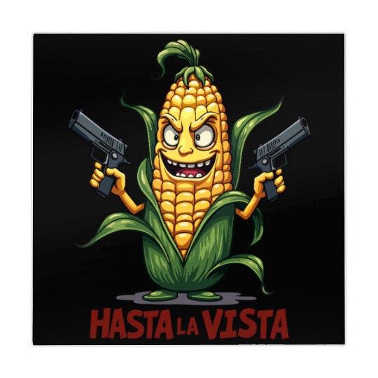 Gangster Corn Hasta La Vista - Corn on the cob Mahjong Mats