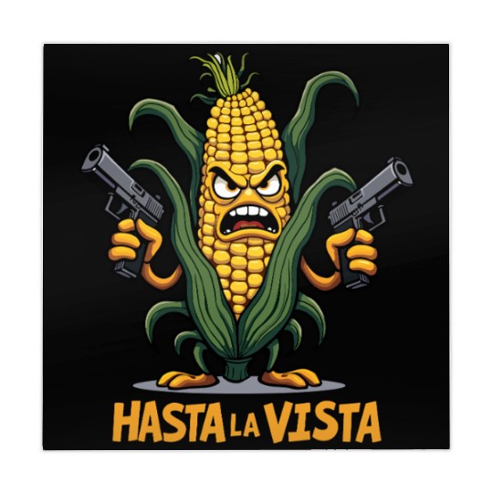 Gangster Corn Hasta La Vista - Corn on the cob Mahjong Mats