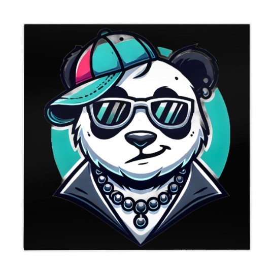 Cool Swag Panda – Hip Hop Streetwear Style Mahjong Mats