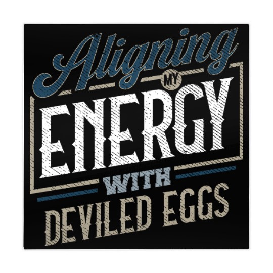 Aligning My Energy With Deviled Eggs Humor Mahjong Mats