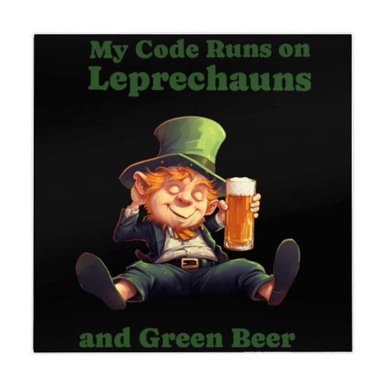 My Code Runs on Leprechauns and Green Beer Mahjong Mats