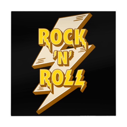 Rock'N'Roll Sign With Lightning Bolt Mahjong Mats