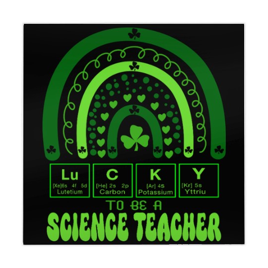 Lucky To Be A Science Teacher Chemistry St Patrick Mahjong Mats