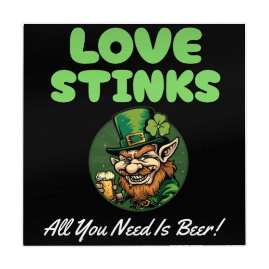 love stinks all you need is beer Mahjong Mats