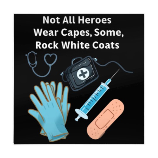 Not All Heroes Wear Capes Doctor appreciation Mahjong Mats