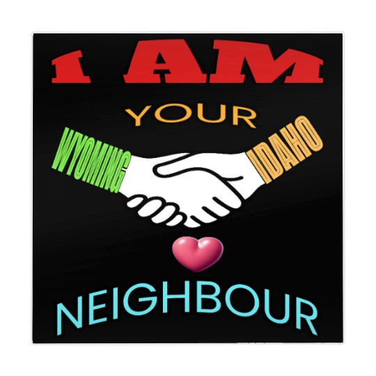 I AM YOUR NEIGHOUR WYOMING AND IDAHO Mahjong Mats