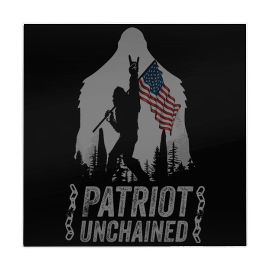 Dark Patriot unchained quote Sasquatch US flag Mahjong Mats