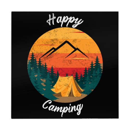 Happy Camping Mahjong Mats Hiking Mountain Adventure