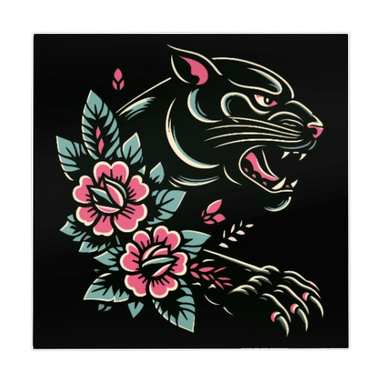 Black Panther Flash Tattoo Mahjong Mats