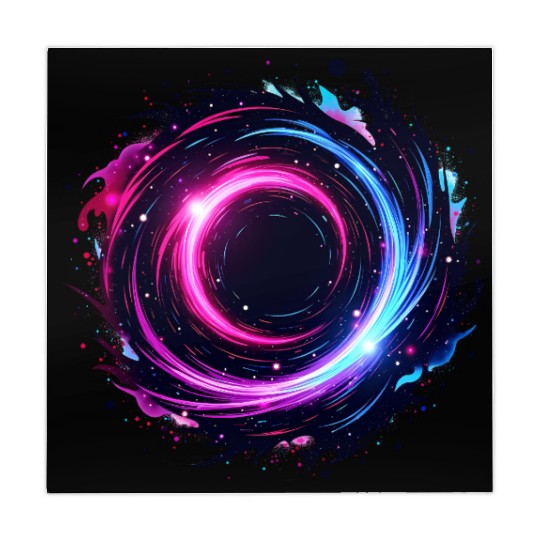Cosmic Vortex Swirl – Neon Galaxy Energy Mahjong Mats