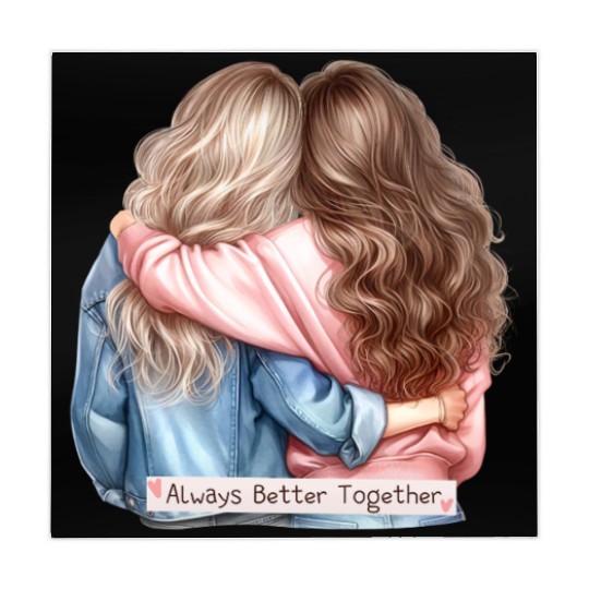 Always Better Together Best Friends BFF Friendship Mahjong Mats