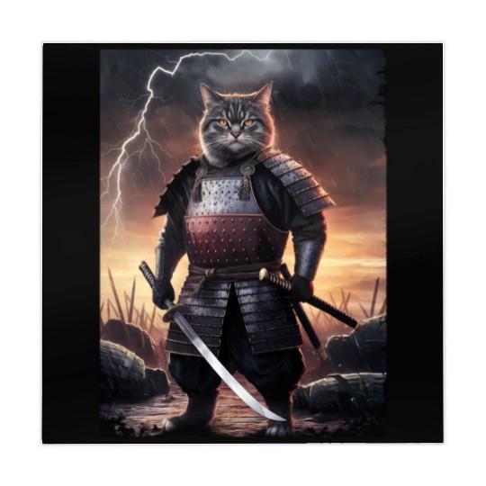 Japanese Cat Samurai Cat Mahjong Mats