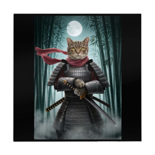 Japanese Cat Samurai Cat Mahjong Mats