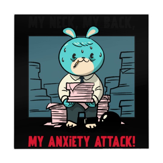 My Neck My Back My Anxiety Attack Mahjong Mats