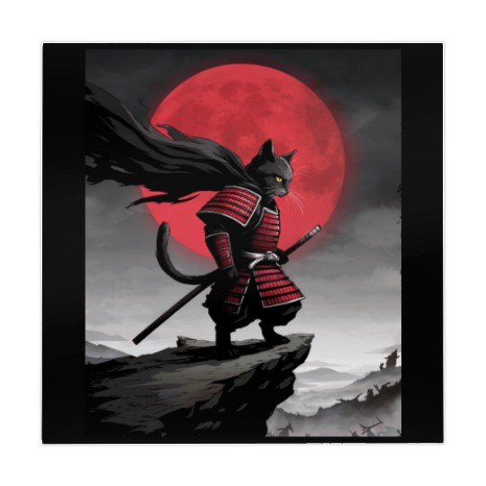 Japanese Cat Samurai Cat Mahjong Mats