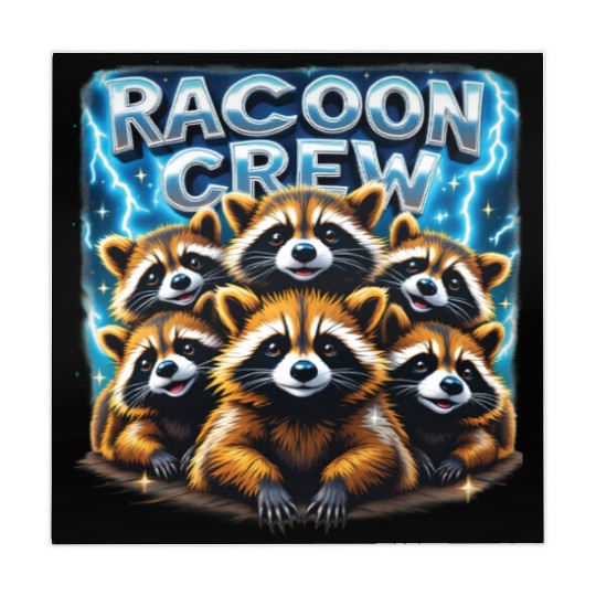 Racoon Crew – Cute & Cool Raccoon Gang Mahjong Mats