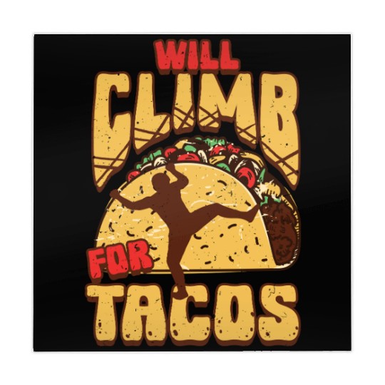 Industrial climber Will Climb For Tacos Mahjong Mats