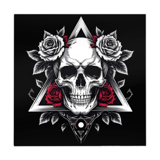 Gothic Skull & Roses Aesthetic Mahjong Mats