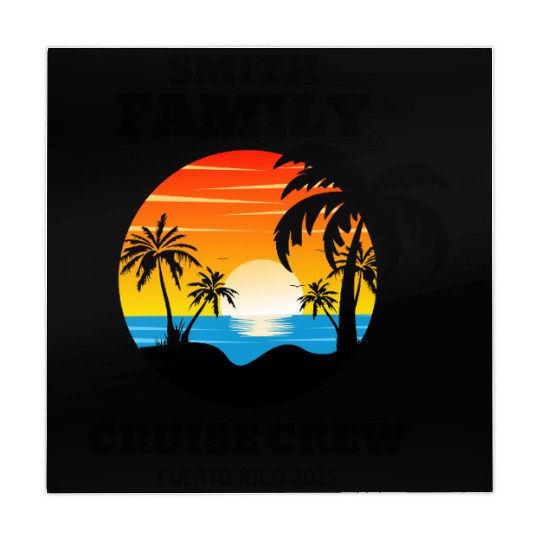 smith family cruise crew puerto rico 2025 Mahjong Mats