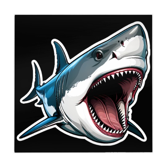 Big White Shark Attack Mahjong Mats