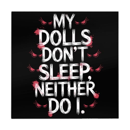 Creepy Dollmaking Haunted Doll Collector Mahjong Mats