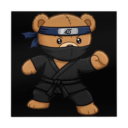 Teddy bear ninja Mahjong Mats