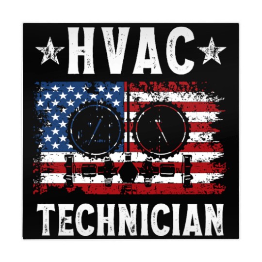 HVAC Technician Patriotic US American Flag Mahjong Mats