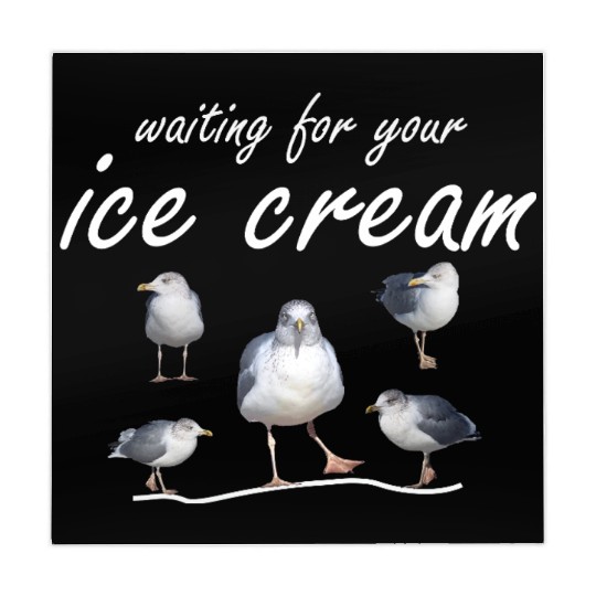 ice cream seagull sea sailing coast ocean Mahjong Mats