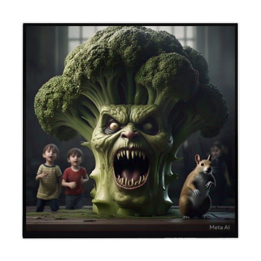 a hyper realistic cinematicmean broccoli. Mahjong Mats