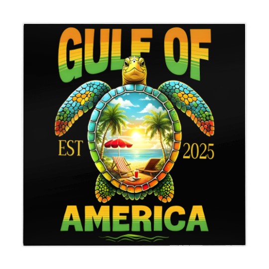 Golf Of Us America Est 2025 Funny Turtle Mahjong Mats