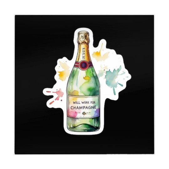 Funny Will Work For Champagne Bubbly Wedding Bride Mahjong Mats