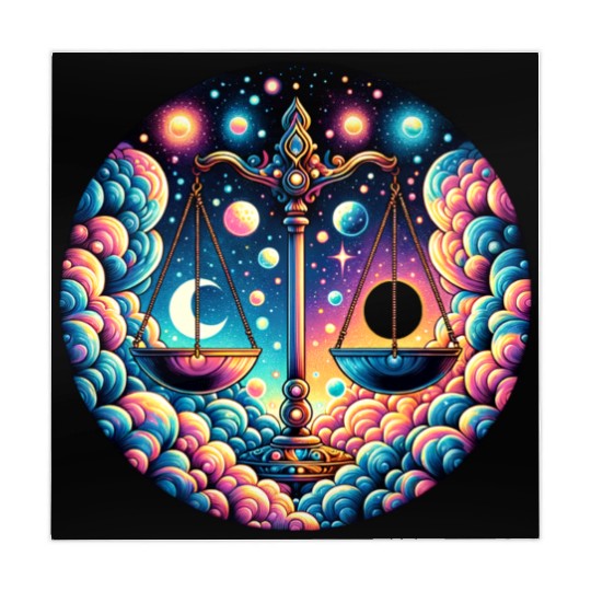 Libra - Celestial Scales of Balance Mahjong Mats