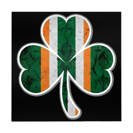 Vintage Irish Flag Shamrock Mahjong Mats