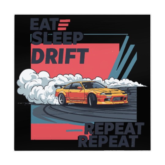 Eat Sleep Drift Repeat Mahjong Mats – Neon JDM Car Raci