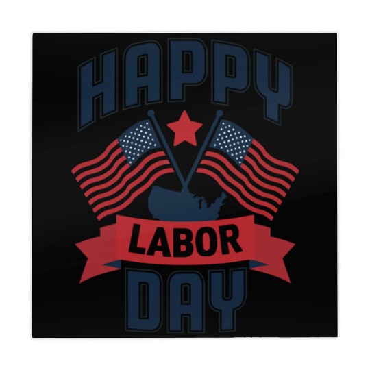 Happy Labor Day For Women USA Flag Mahjong Mats