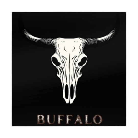 Buffalo Skull Art Mahjong Mats