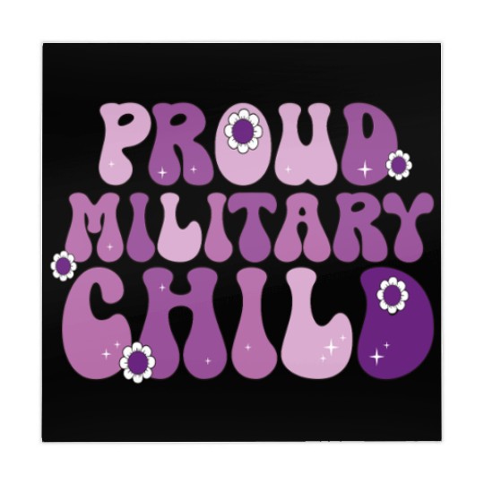 Groovy Proud Military Child Retro Mom Girl Mahjong Mats