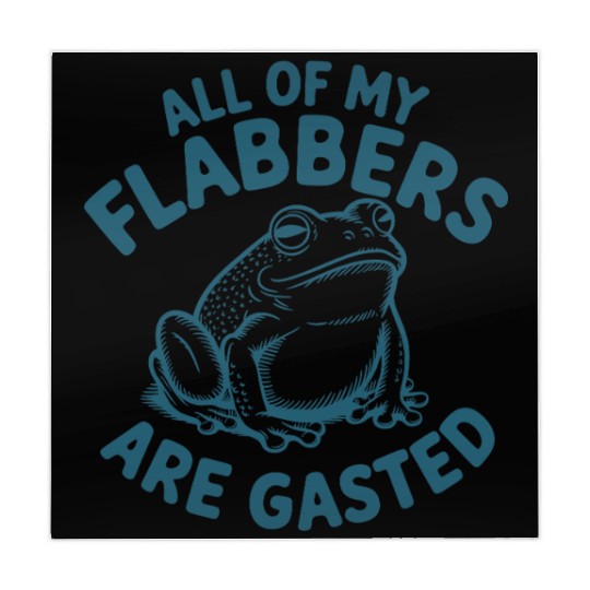 Funny Frog Meme – All of My Flabbers Are Gasted Mahjong Mats