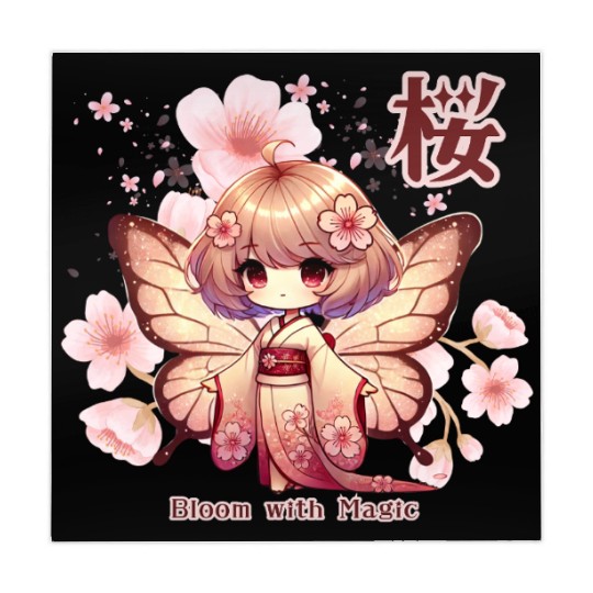 Bloom with Magic - Kawaii Sakura Fairy Mahjong Mats