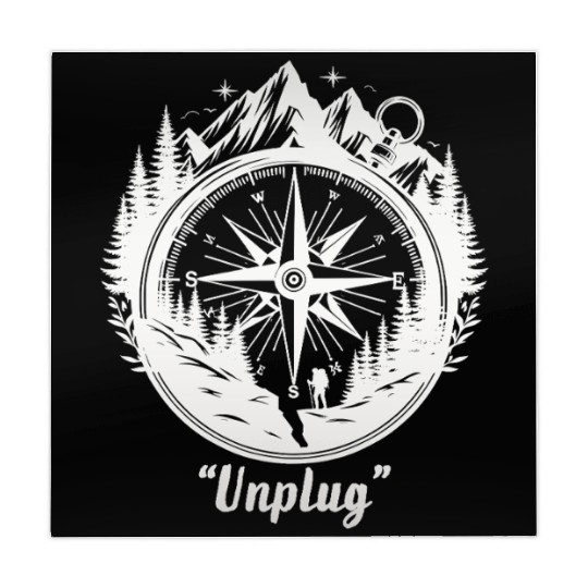 Compass Mountains Hiker, Unplug Nature Adventure Mahjong Mats