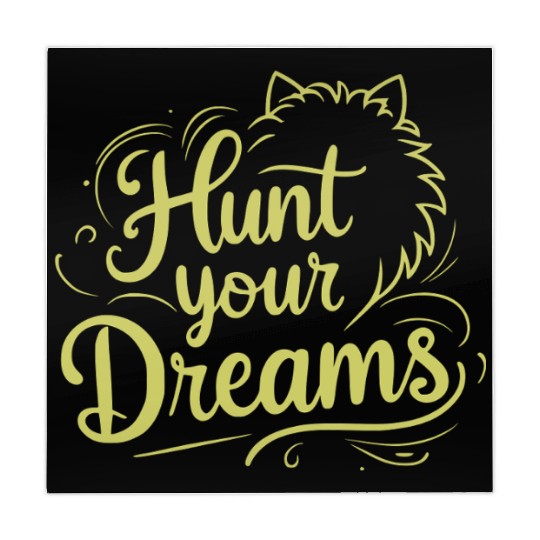 Motivational Typography with Lion Illustration Mahjong Mats