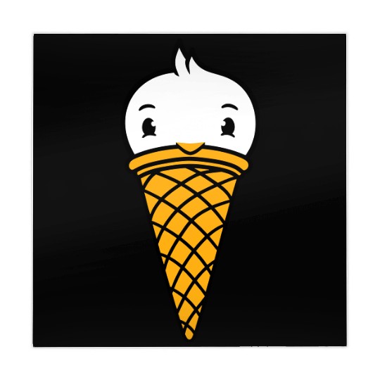 Bird Ice Cream Waffle Scoops Summer Yummy eating Mahjong Mats