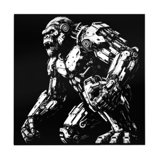 Mech gorilla Sci-Fi Robot Cyberpunk Future Mahjong Mats