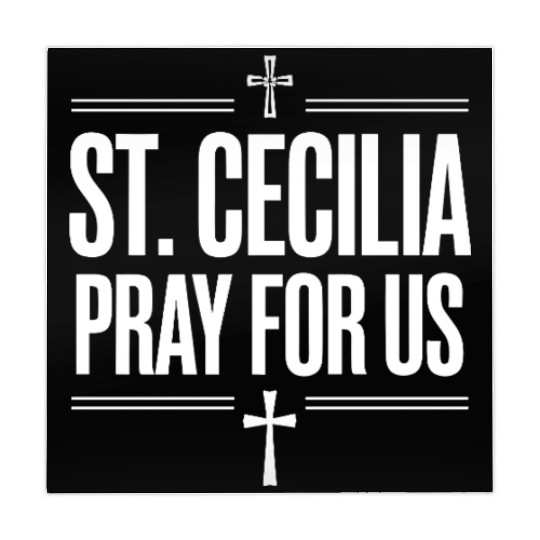 St. Cecilia Pray for Us Catholic Faith Prayer Mahjong Mats